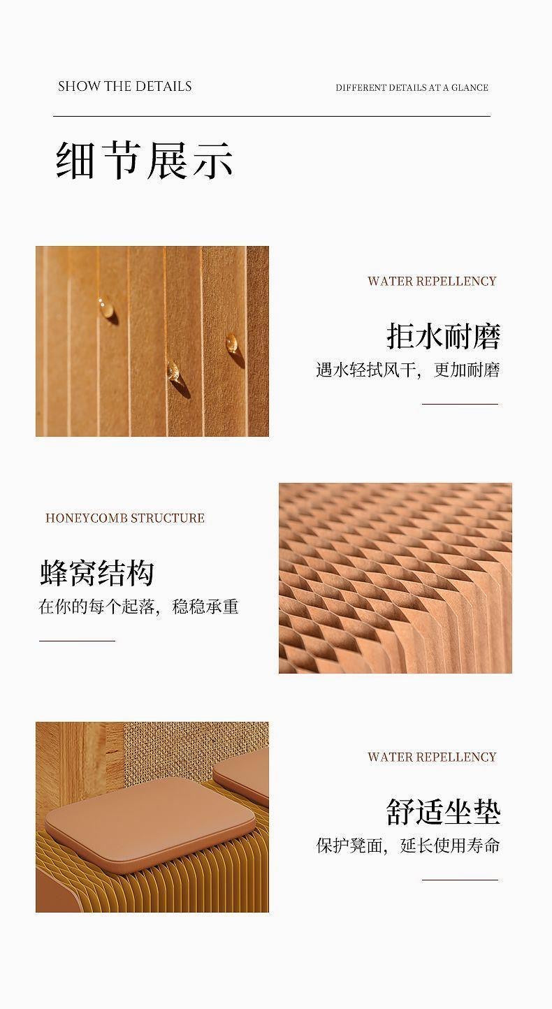 超级节省空间的风琴长凳(送皮垫)
