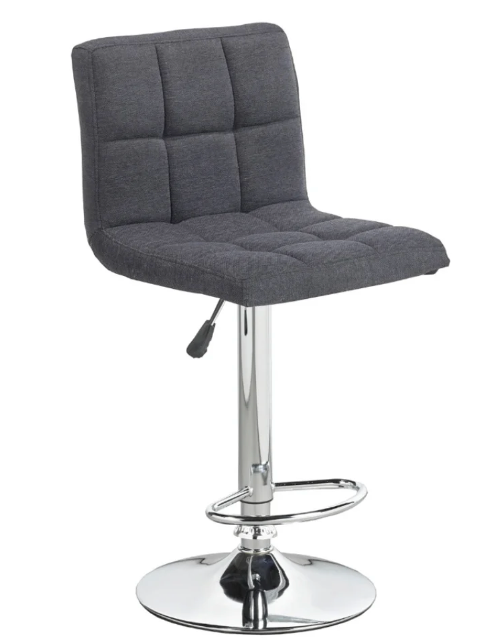 ST-7602 Charcoal Fabric Bar Stool