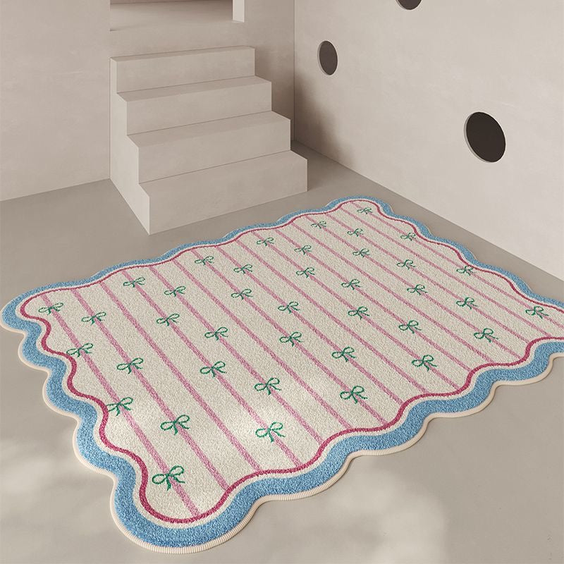 140x200cm多巴胺条纹结仿羊绒地毯rug