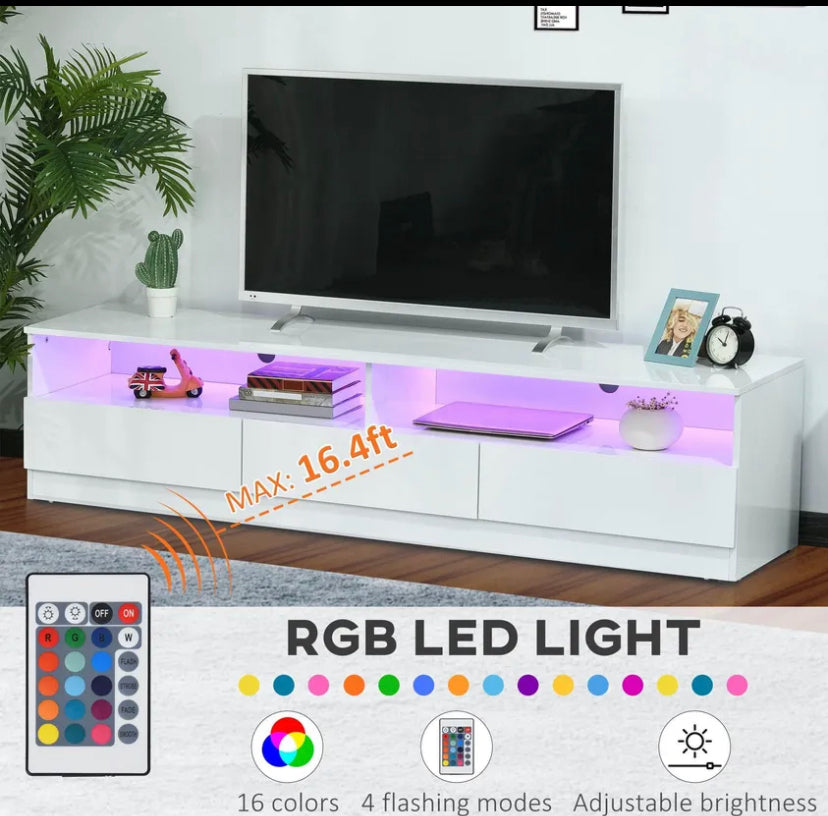 电视柜带LED灯 tv stand with led light