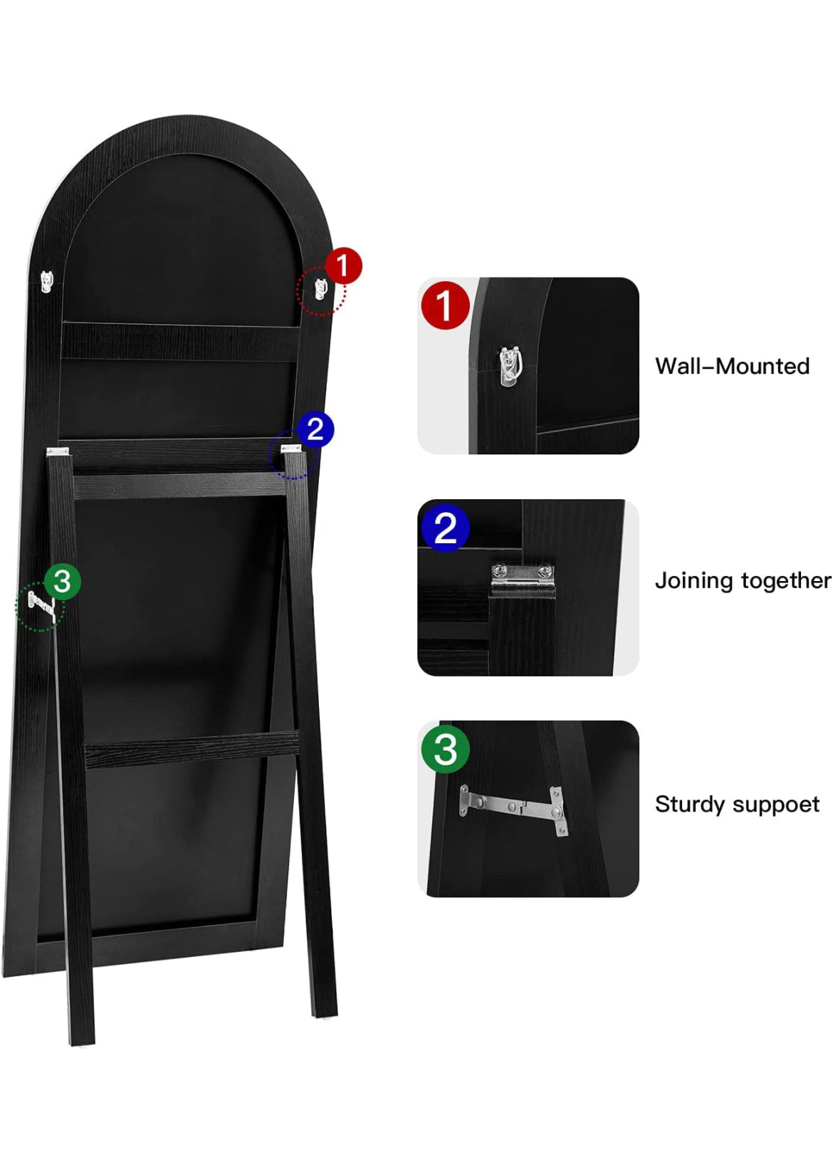 65"×22"Smooth Arched Top Mirror