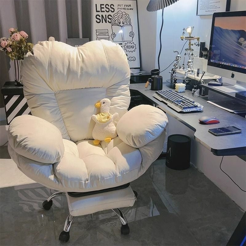 猫爪皮可躺网红泡芙椅office chair