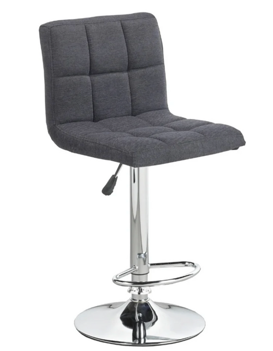 ST-7602 Charcoal Fabric Bar Stool