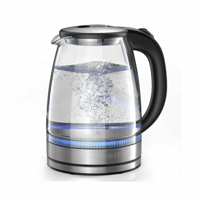 1.7L 不锈钢玻璃蓝光烧水壶