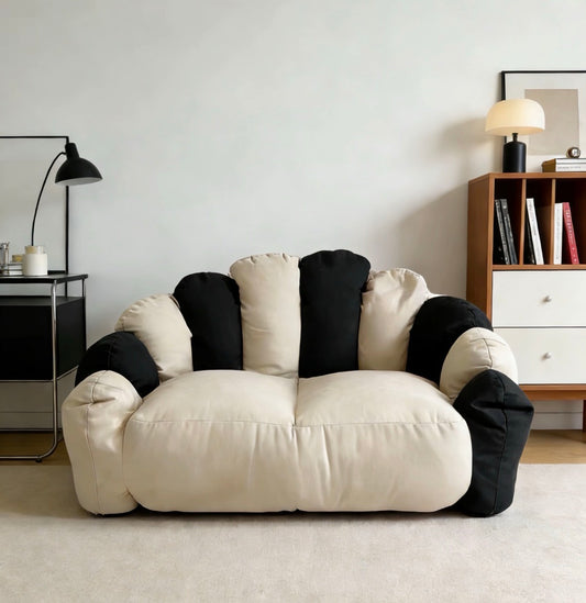 110cm grey beanbag sofa chair