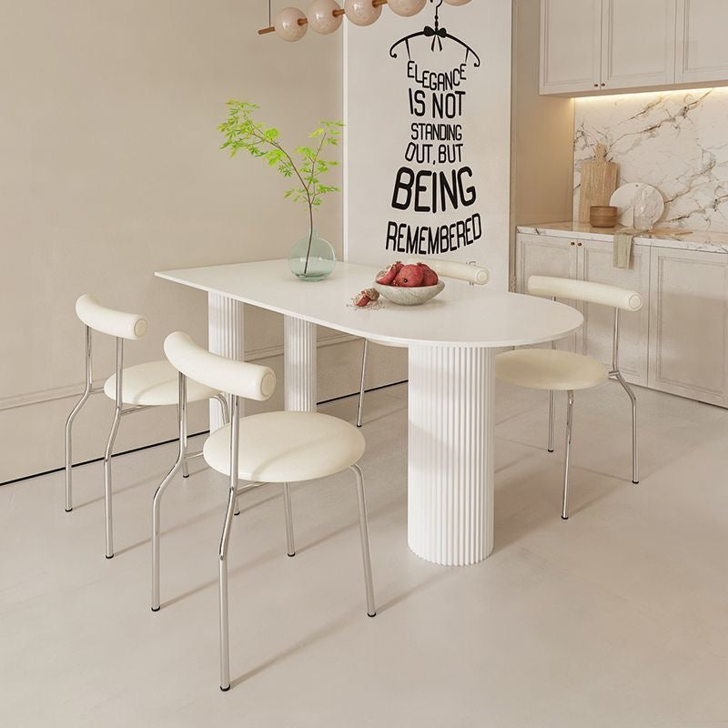 140cm岩板法式罗马柱餐桌dining table