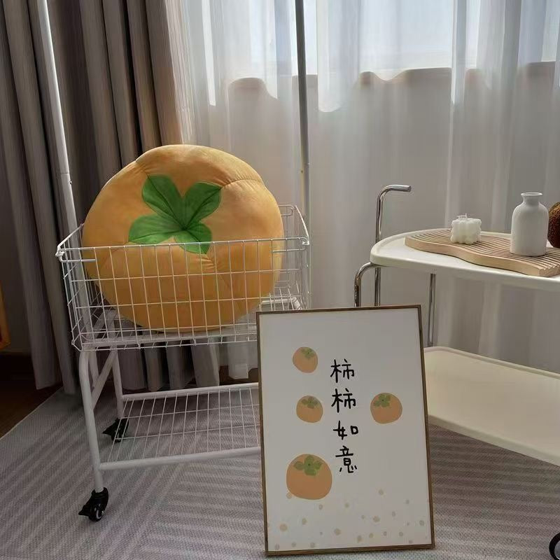 柿子坐垫抱枕