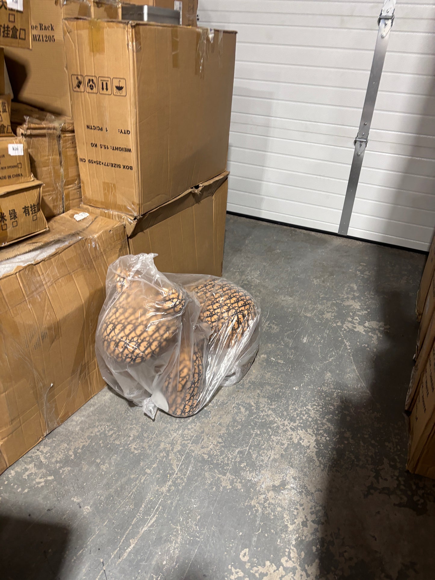 60cm 网红dior灰色小马椅坐骑