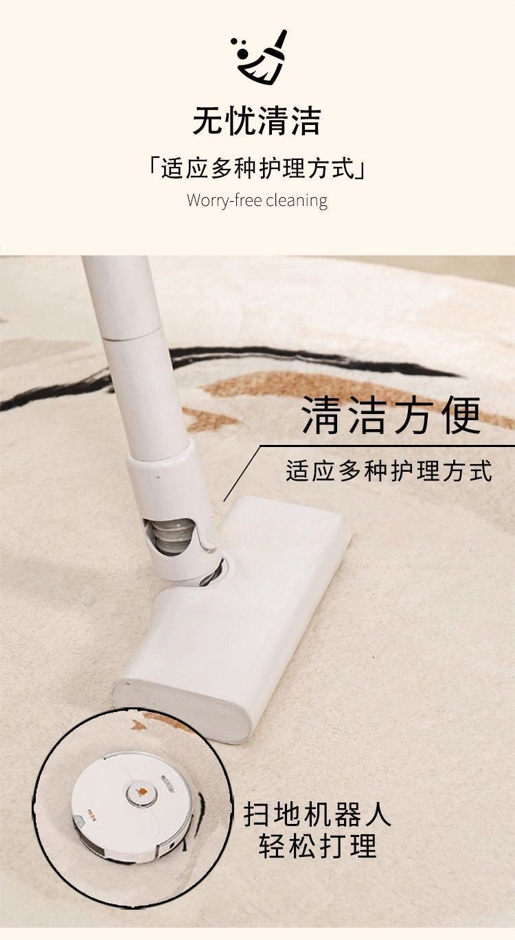 140*200cm 异形苔藓免打理防羊羔绒地毯rug