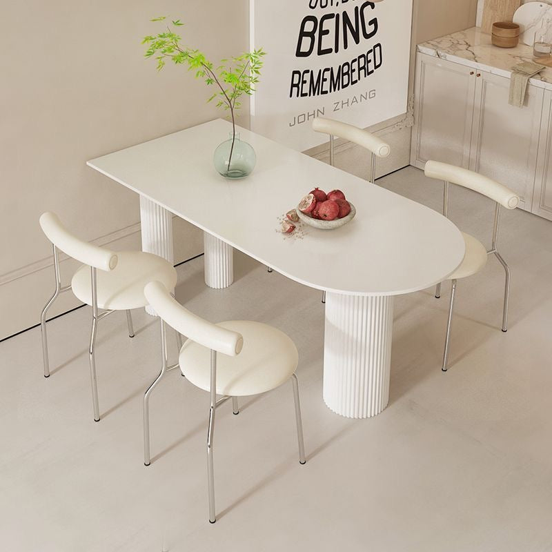 140cm岩板法式罗马柱餐桌dining table