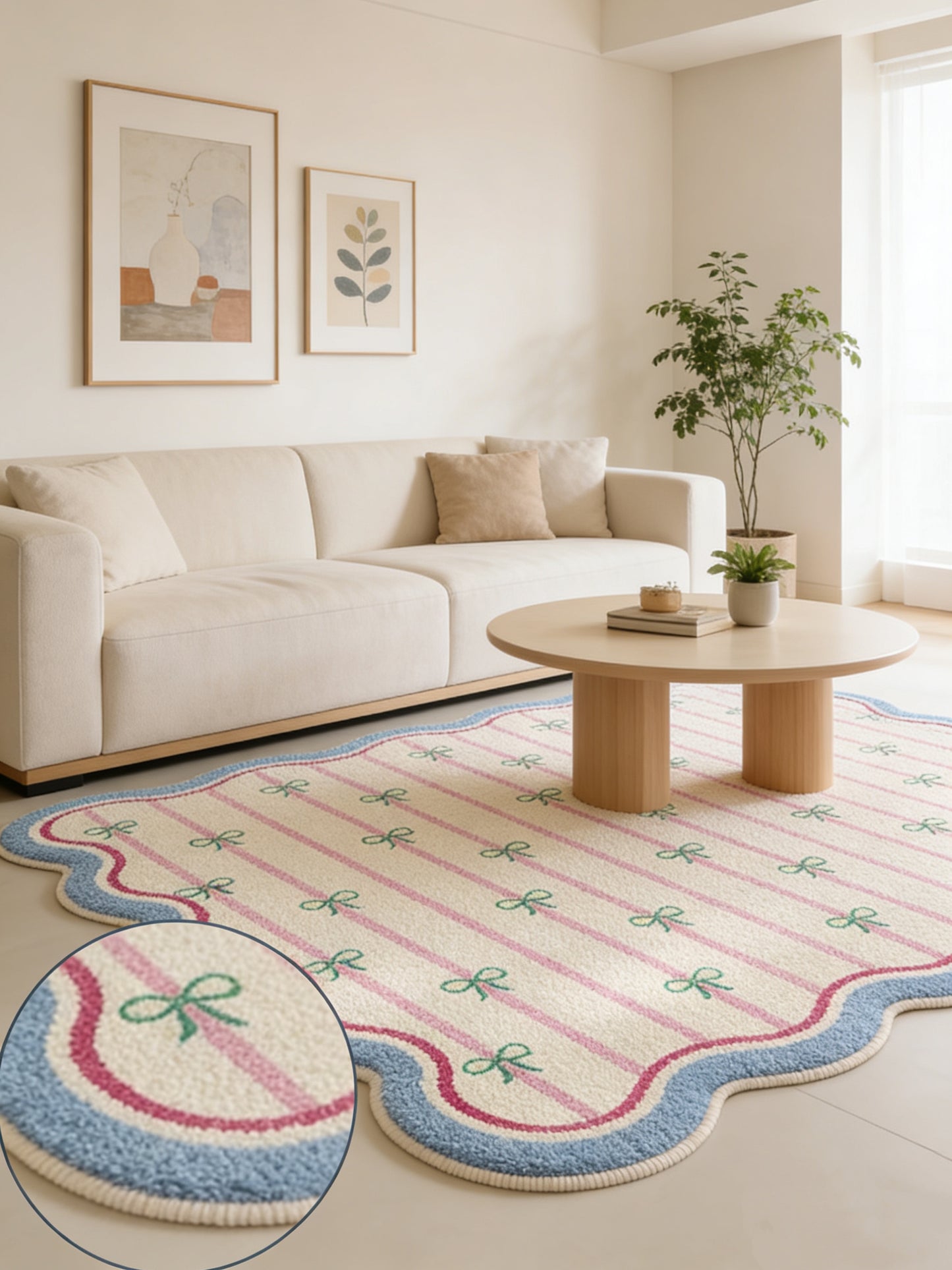 140x200cm多巴胺条纹结仿羊绒地毯rug