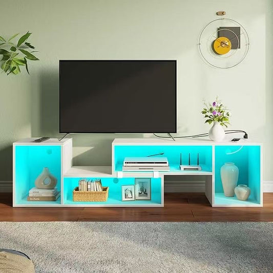 LED 灯可拉伸电视柜tv stand