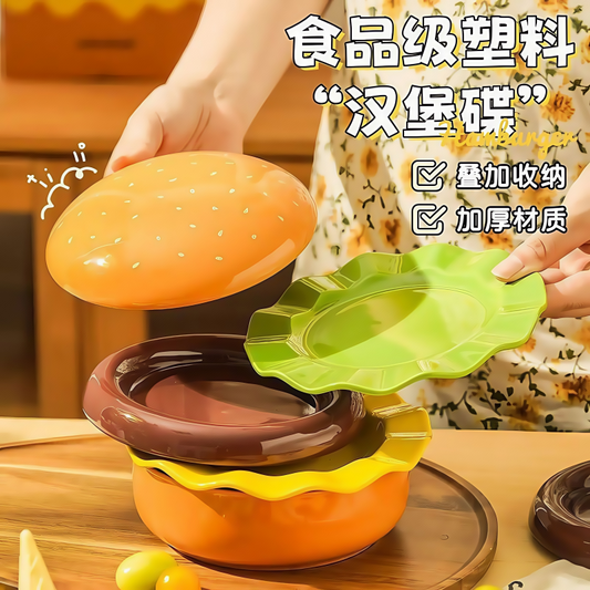 多功能汉堡餐碟泡面碗