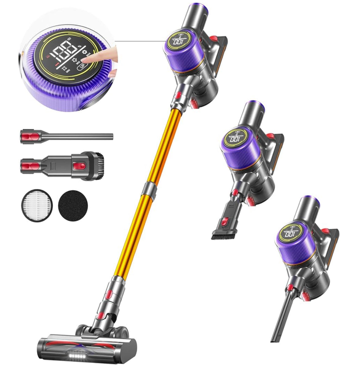 Cordless Vacuum Cleaner 550W 45Kpa Vacuum Cleaners吸尘器