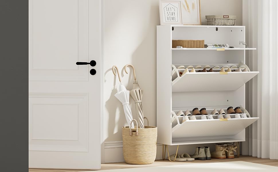 轻奢超强收纳鞋柜shoe cabinet