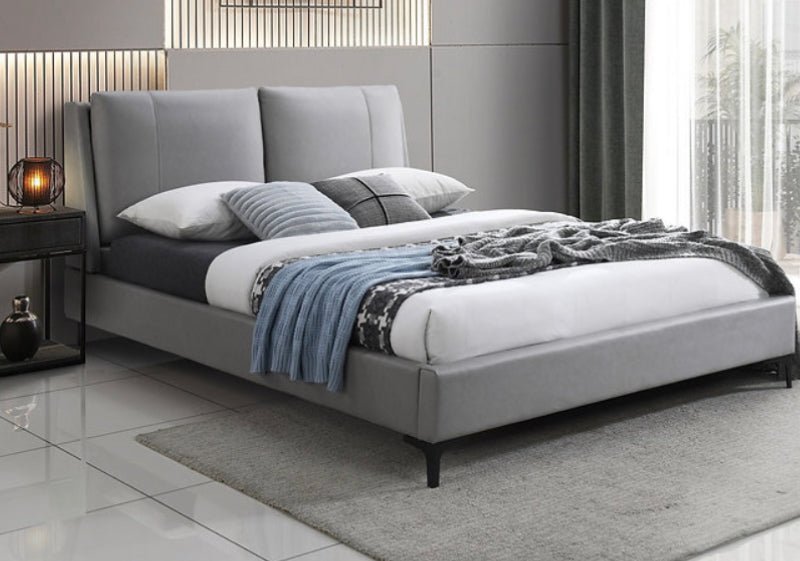 Pu leather Deep Padded Pillow Headboard bed frame
