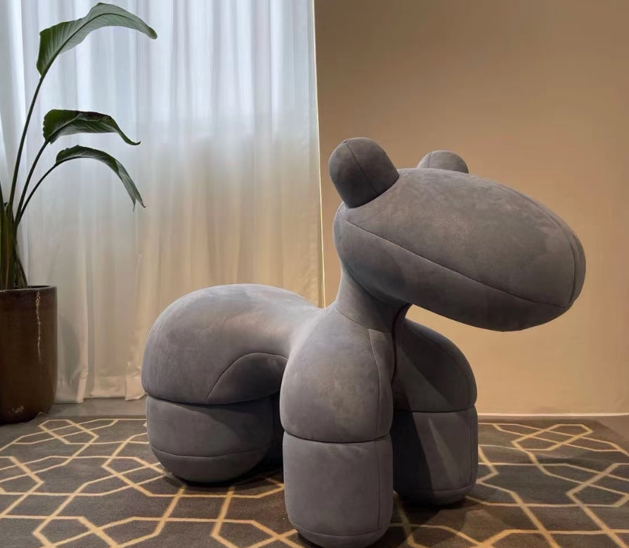 85cm 网红灰色小马椅坐骑