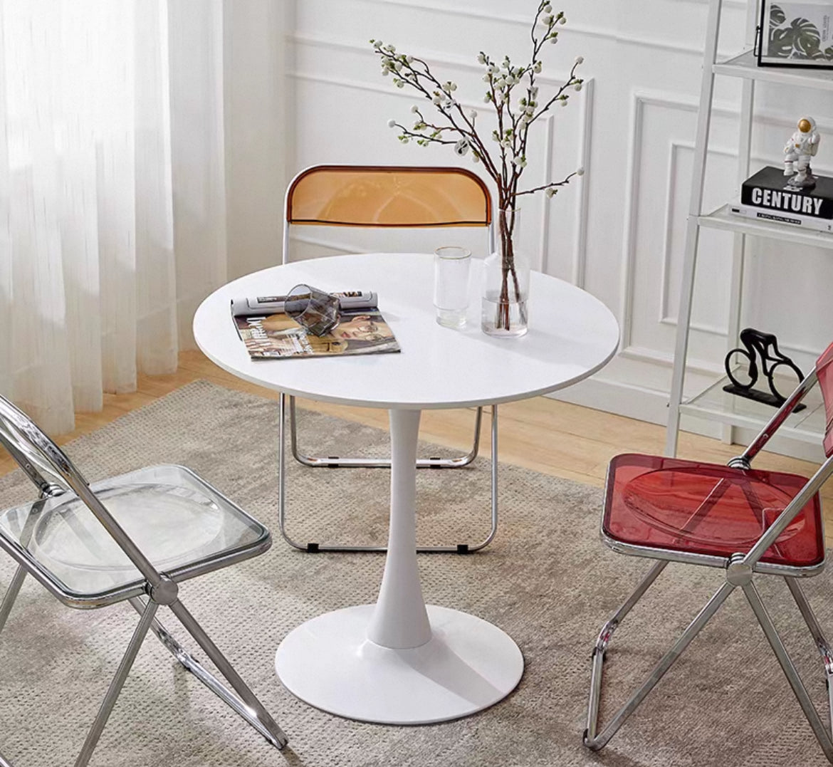 百搭韩式圆桌Tulip Mid Century Modern Dining Table