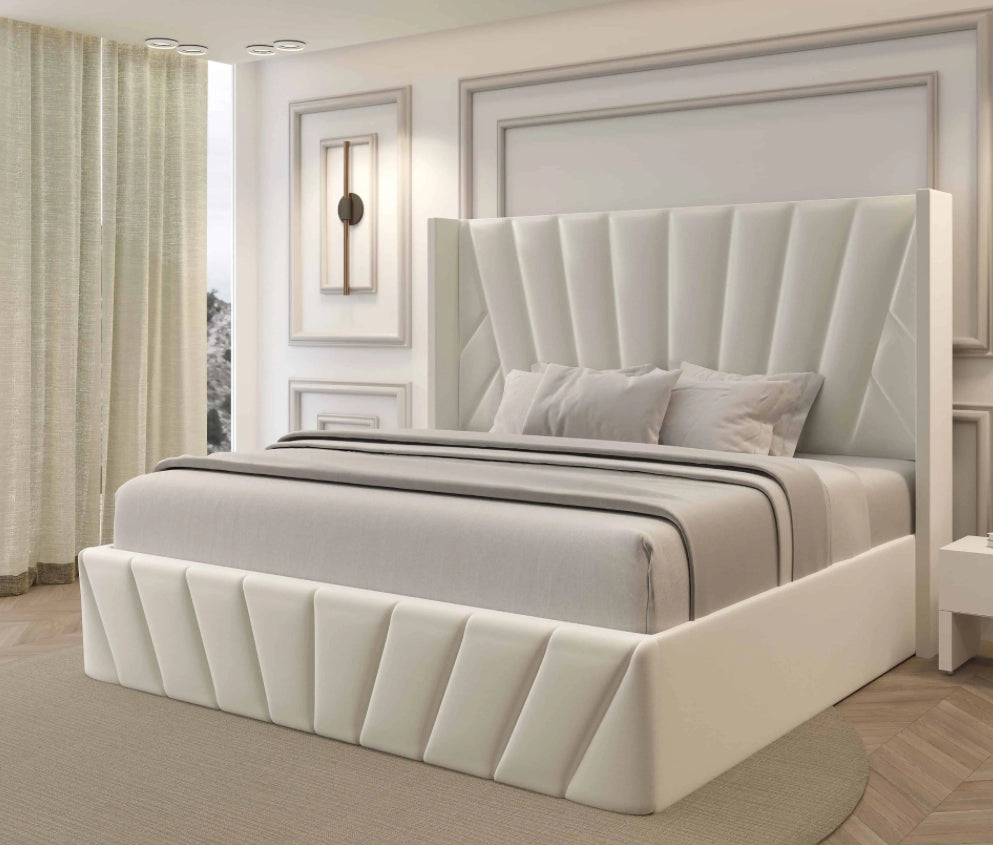 Ivory Eva Lift-Up Storage Bed