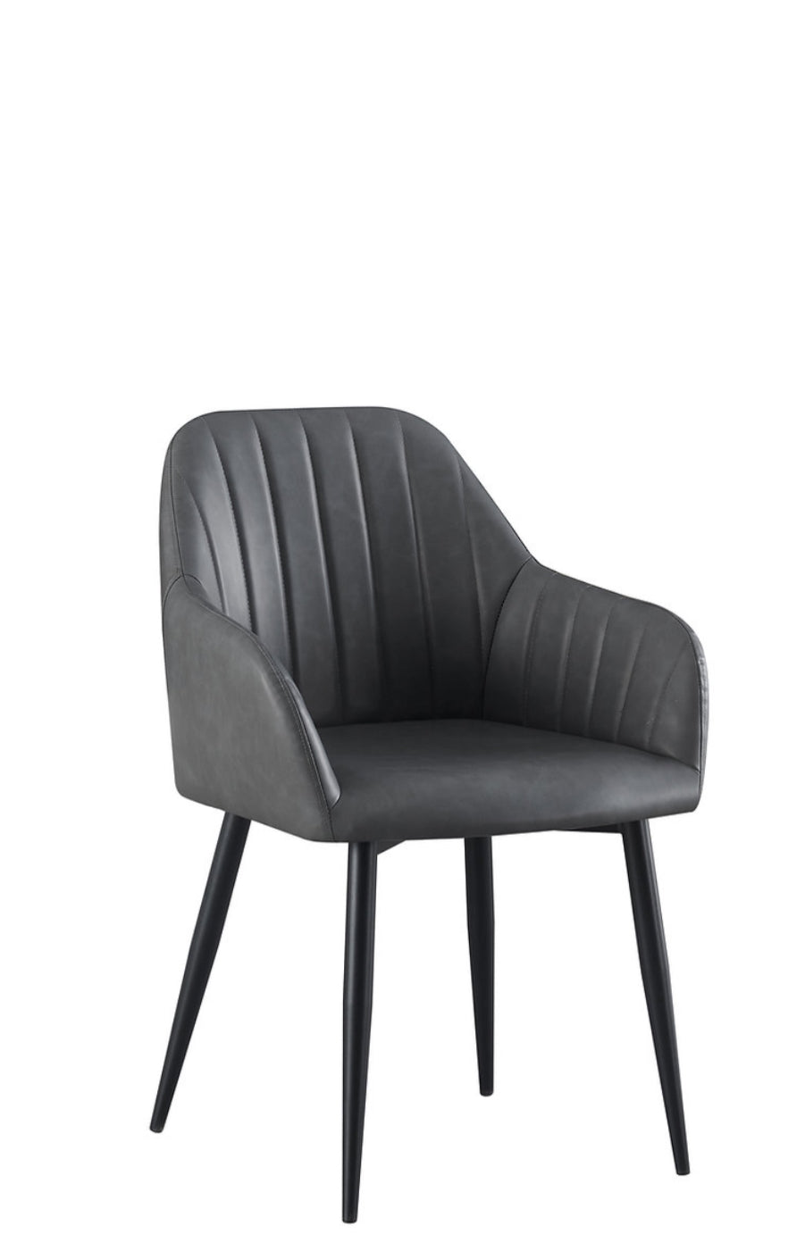 Upholstered in Soft Grey PU 皮灰椅