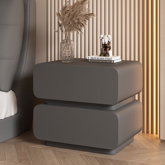 50cm 奶油轻奢风深究色床头柜nightstand