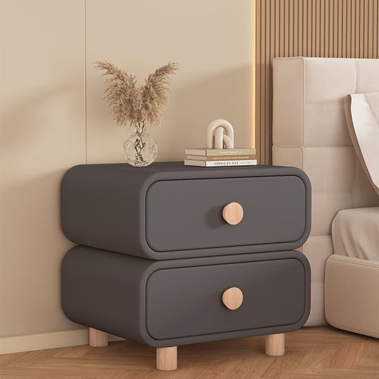 50cm 深色奶油风床头柜