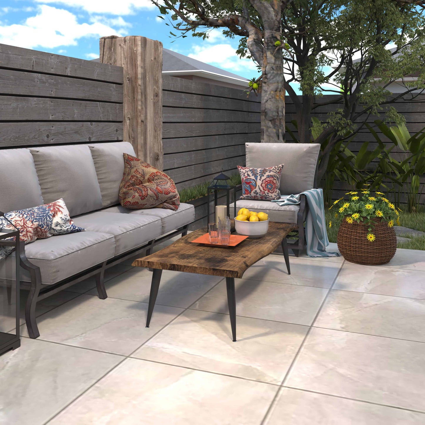 Lia Coffee Table MDF Top With Tapered Legs