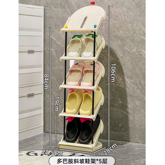 斜放省空间多巴胺鞋架 Shoes Cabinet
