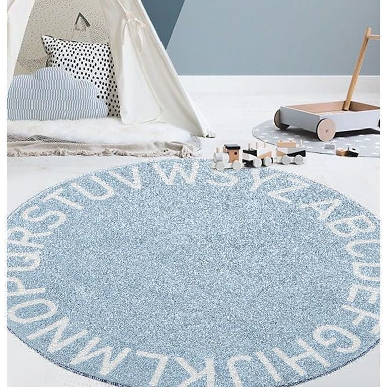 圆型羊羔绒地毯Super Soft Fluffy Shag Circle Area Rugs for Bedroom