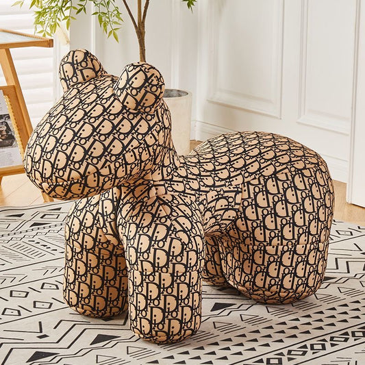 60cm 网红dior灰色小马椅坐骑