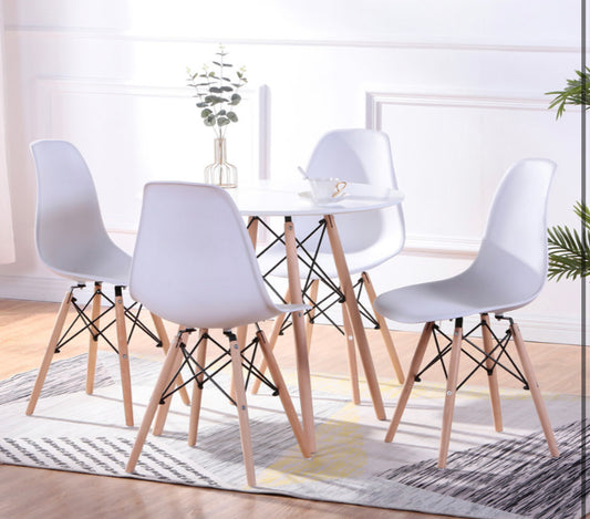 5 pc round dining set