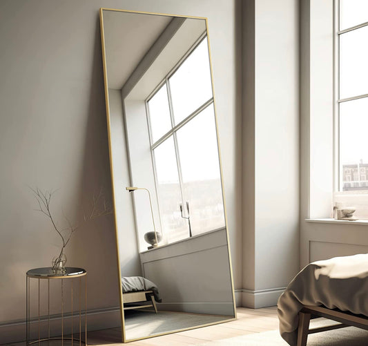 Floor Mirror with Standing Holder