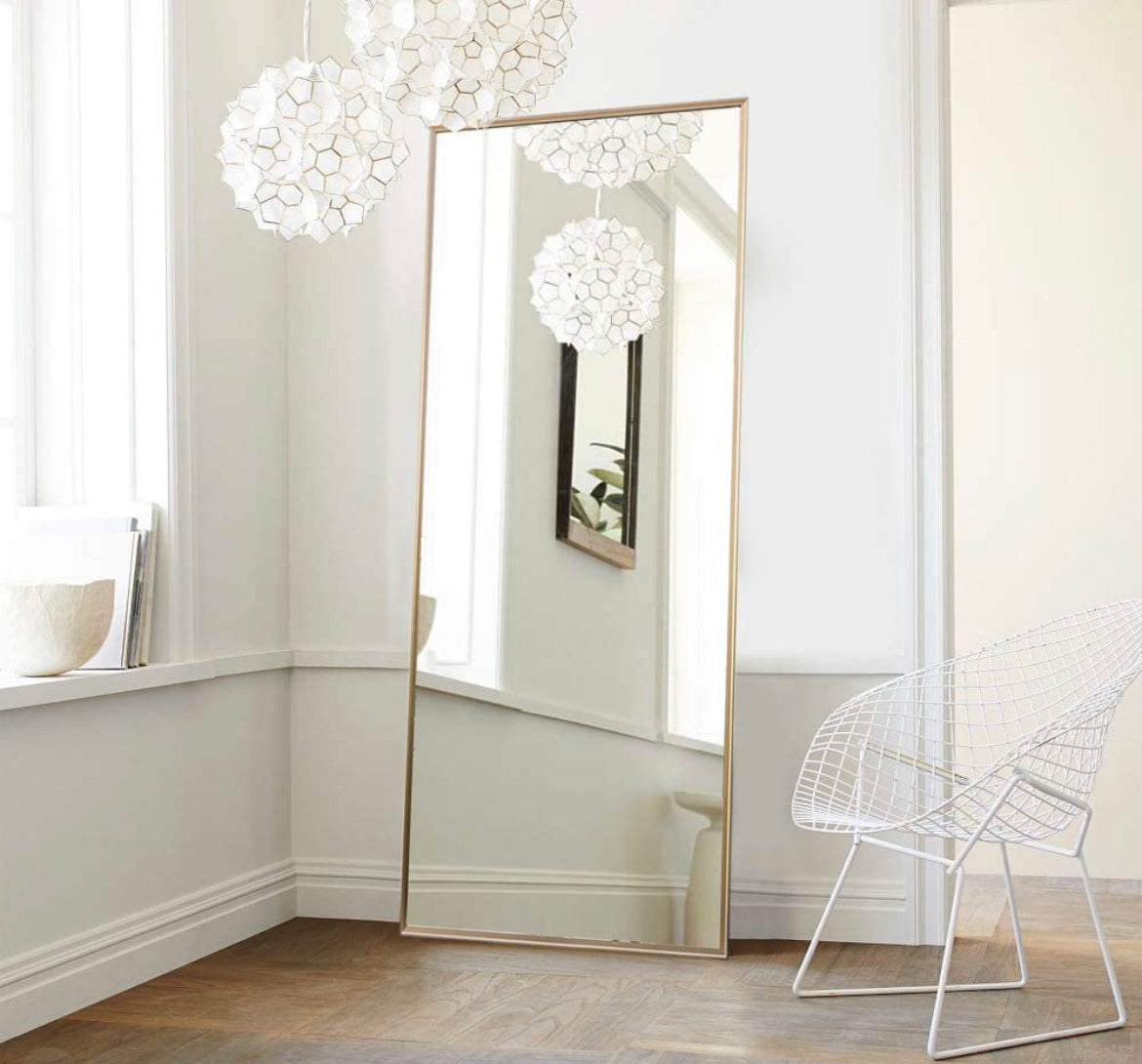 Floor Mirror with Standing Holder